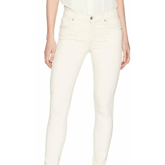 NEW James Jeans Claire Cropped Pure White Legging Jeans 27 Stretch - Picture 2 of 7